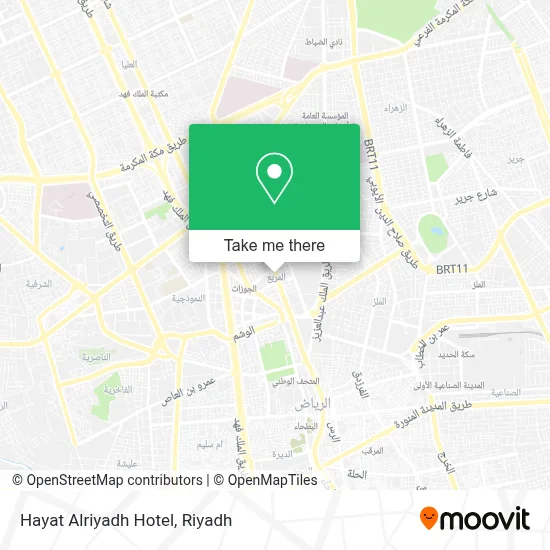 Hayat Alriyadh Hotel map