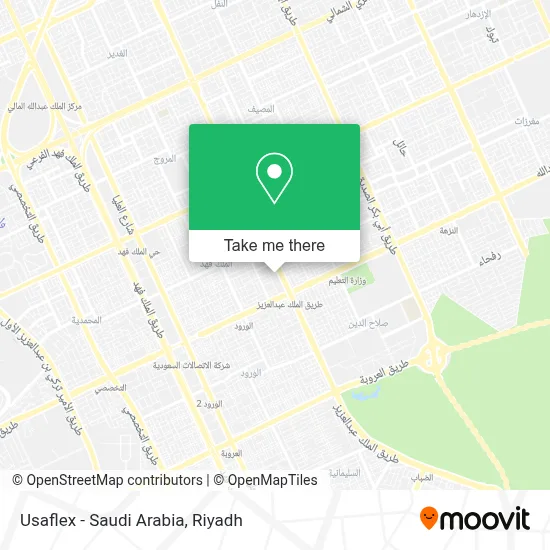 Usaflex - Saudi Arabia map