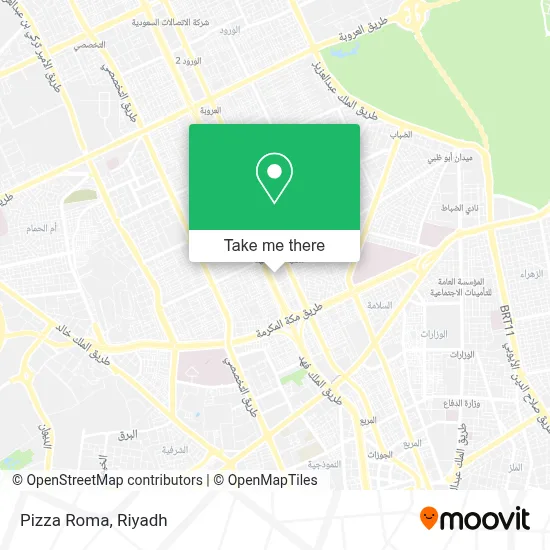 Pizza Roma map