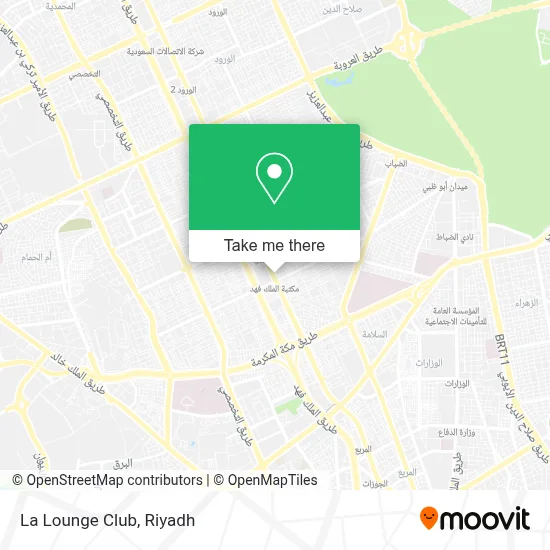 La Lounge Club map