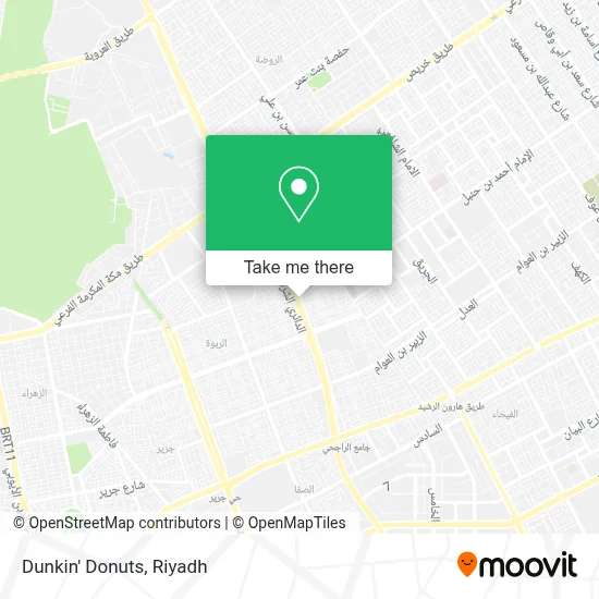Dunkin' Donuts map