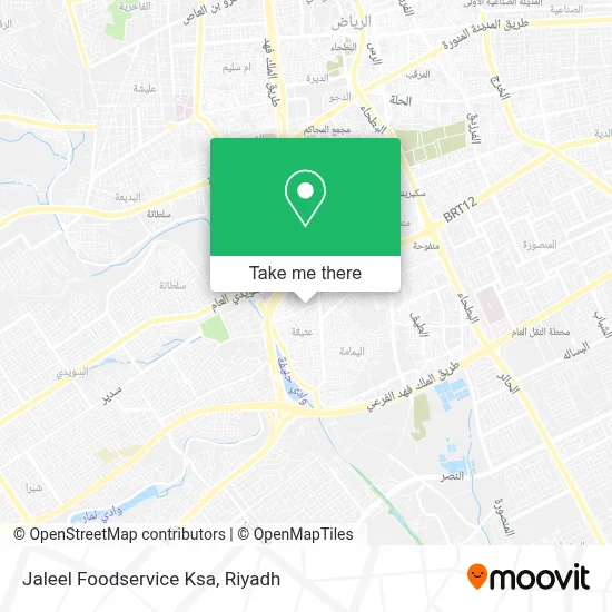 Jaleel Foodservice Ksa map