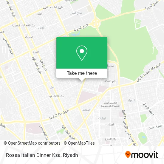 Rossa Italian Dinner Ksa map
