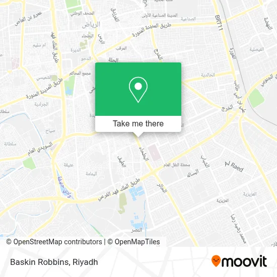 Baskin Robbins map