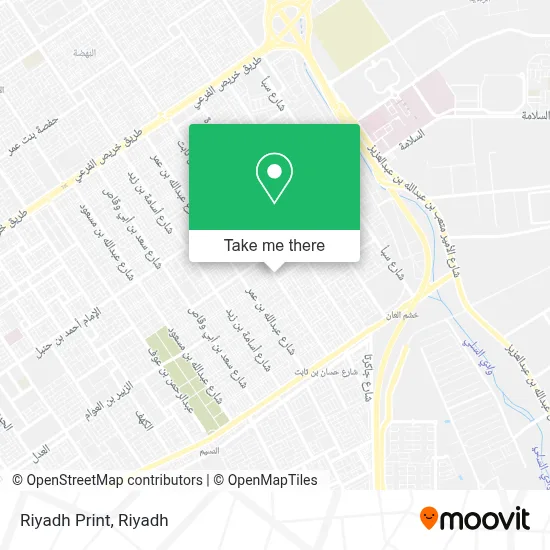 Riyadh Print map