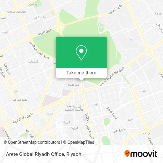 Arete Global Riyadh Office map