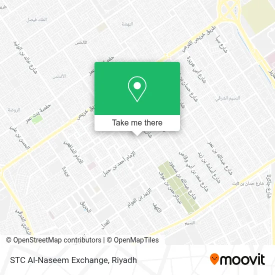 STC Al-Naseem Exchange map