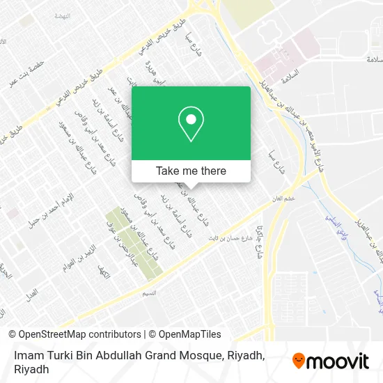 Imam Turki Bin Abdullah Grand Mosque, Riyadh map