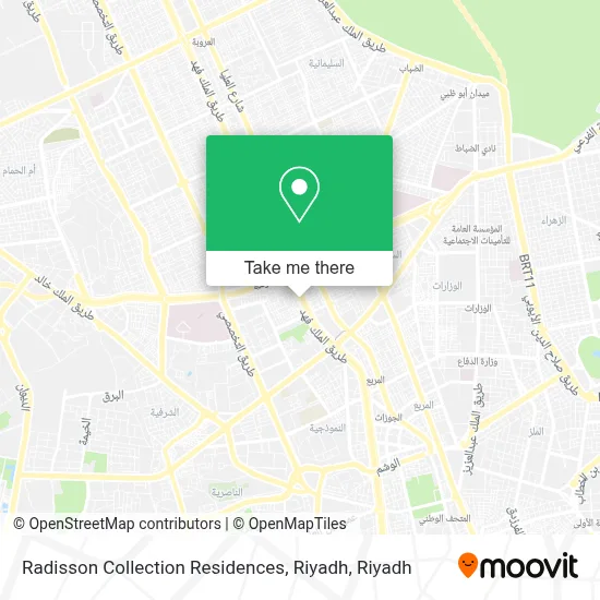 Radisson Collection Residences, Riyadh map