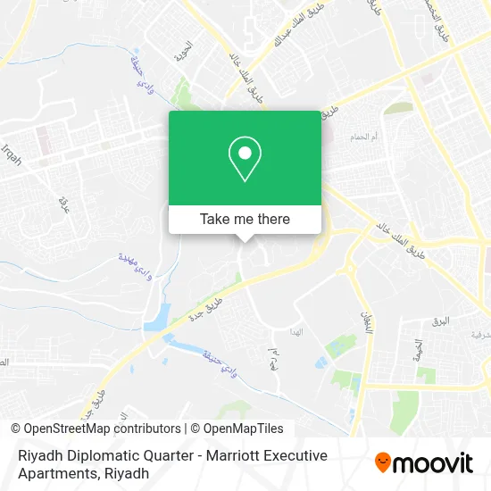 Riyadh Diplomatic Quarter - Marriott Executive Apartments map