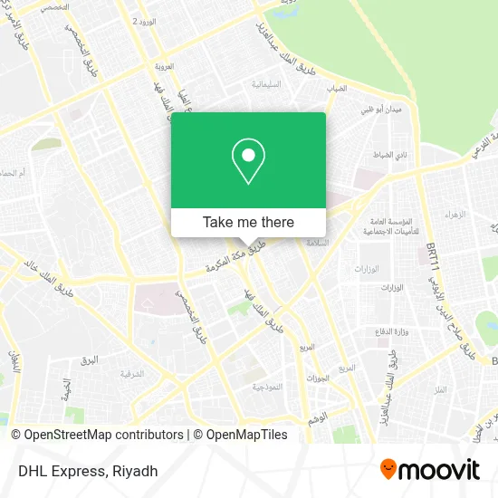 DHL Express map