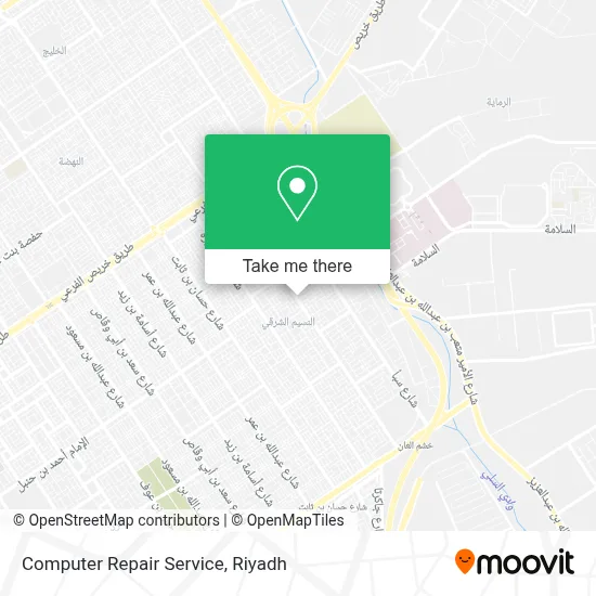 Computer Repair Service map