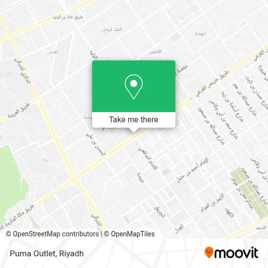 Puma Outlet map
