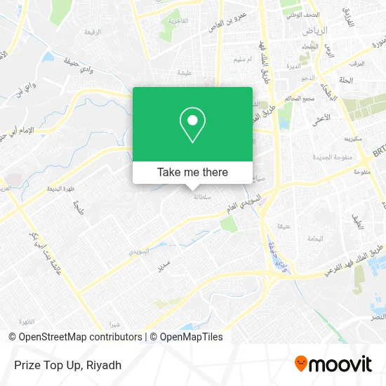 Prize Top Up map