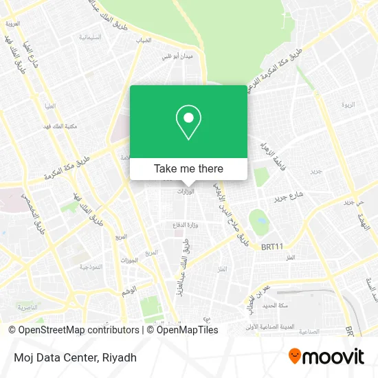 Moj Data Center map