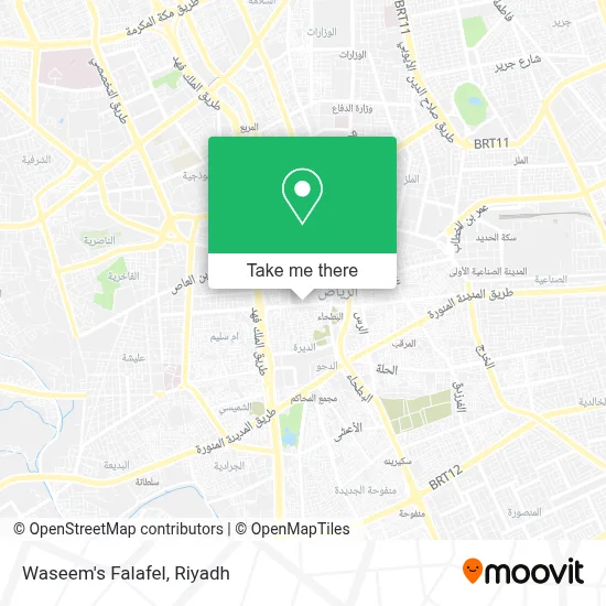 Waseem's Falafel map