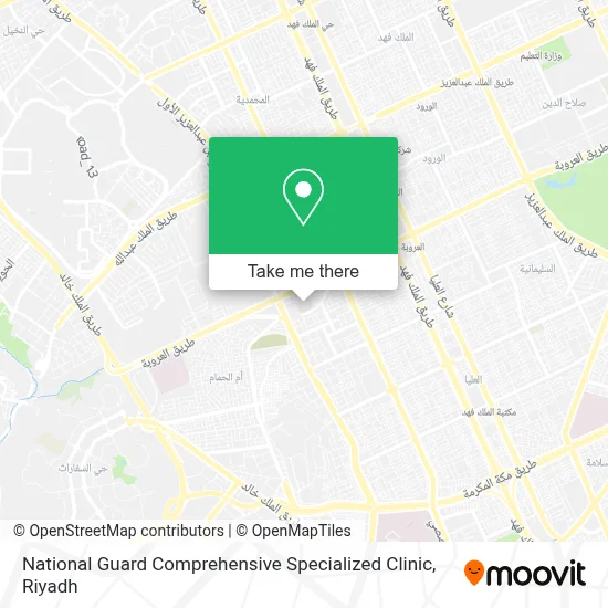 National Guard Comprehensive Specialized Clinic map