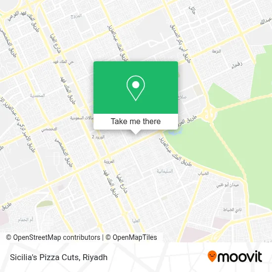 Sicilia's Pizza Cuts map