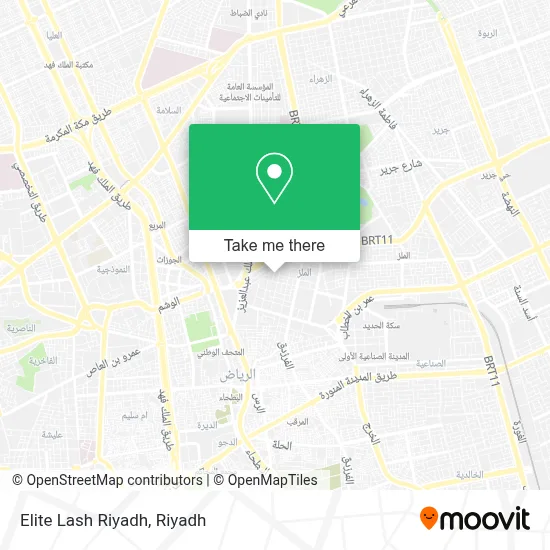 Elite Lash Riyadh map