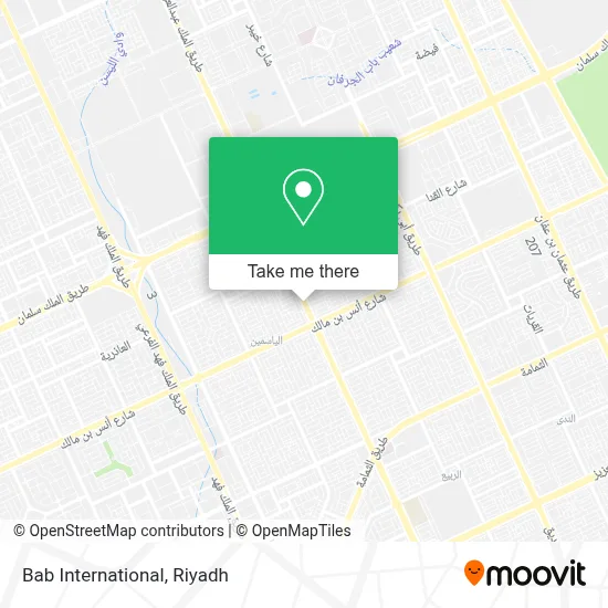 Bab International map