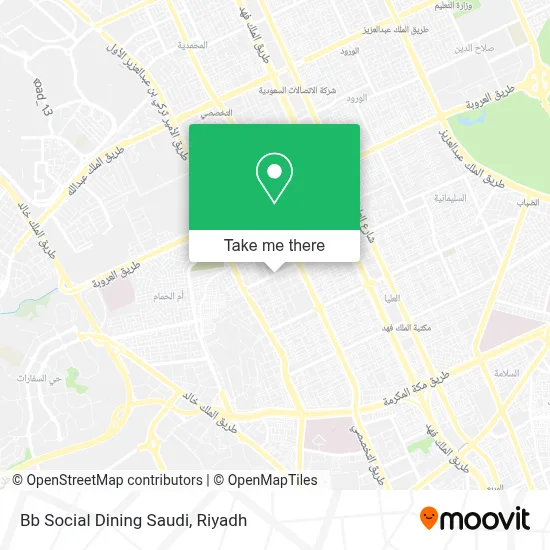 Bb Social Dining Saudi map