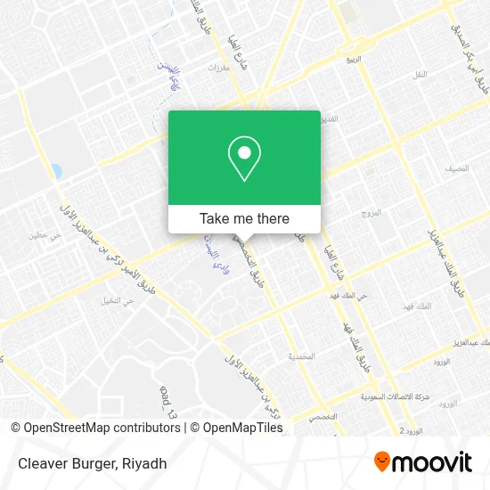 Cleaver Burger map