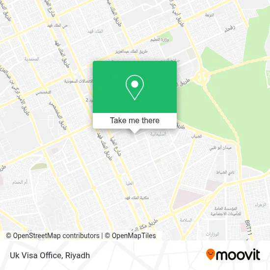 Uk Visa Office map