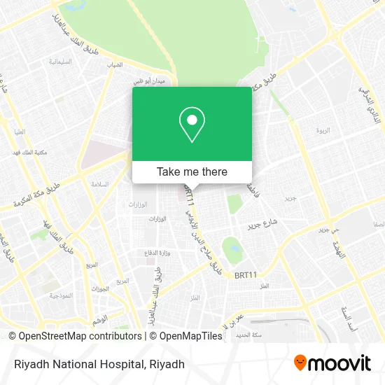 Riyadh National Hospital map