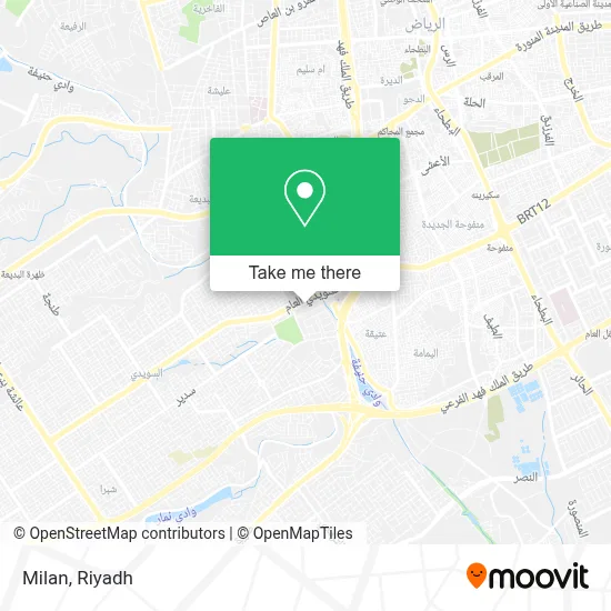 Milan map