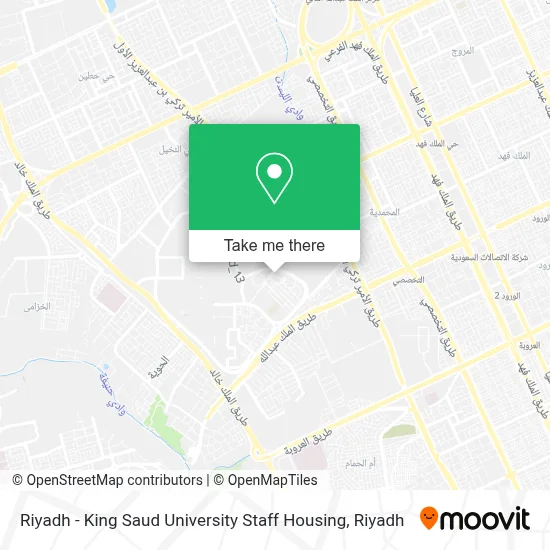 Riyadh - King Saud University Staff Housing map