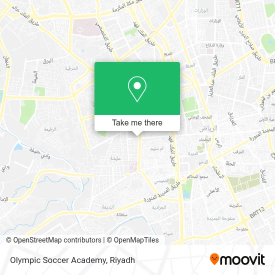 Olympic Soccer Academy map