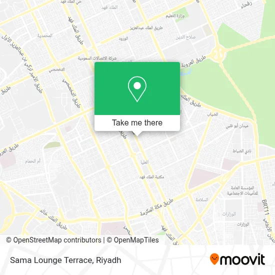 Sama Lounge Terrace map