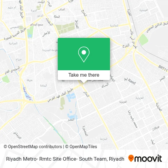 Riyadh Metro- Rmtc Site Office- South Team map