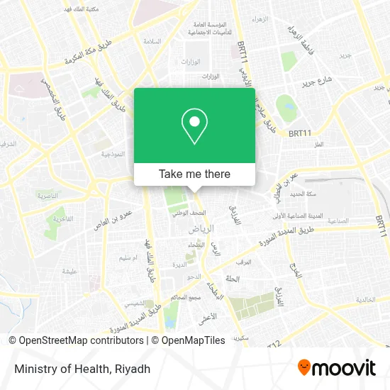 Ministry of Health map