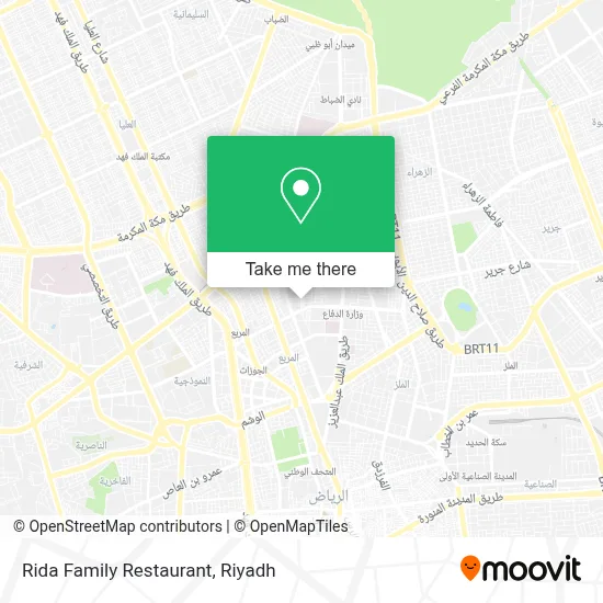 Rida Family Restaurant map