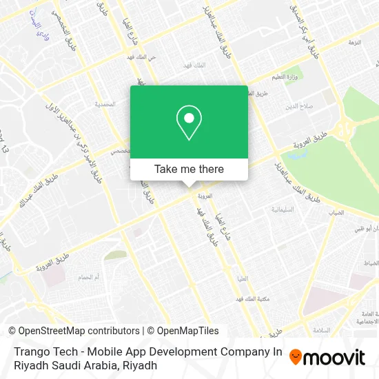 Trango Tech - Mobile App Development Company In Riyadh Saudi Arabia map