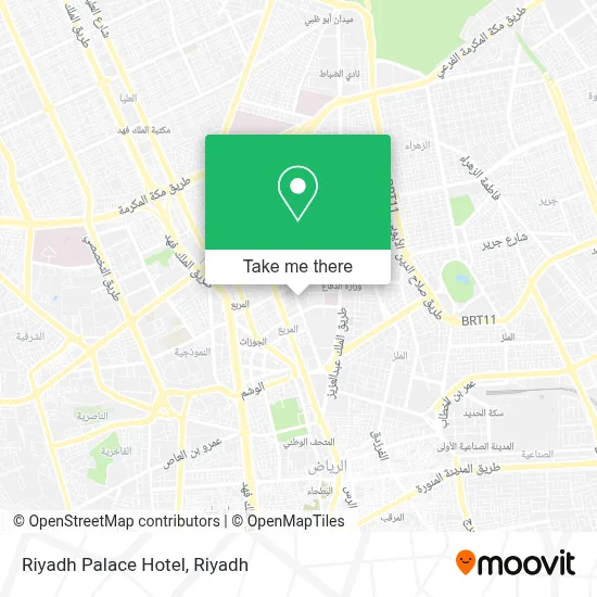 Riyadh Palace Hotel map