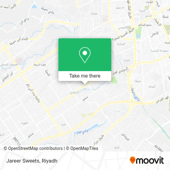 Jareer Sweets map