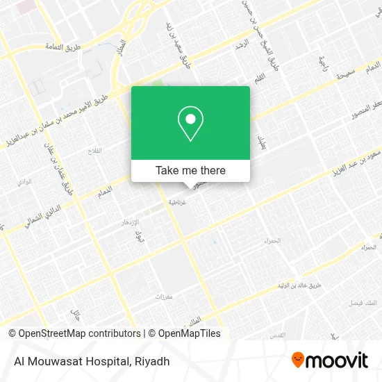 Al Mouwasat Hospital map