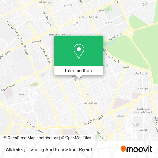 Alkhaleej Training And Education map