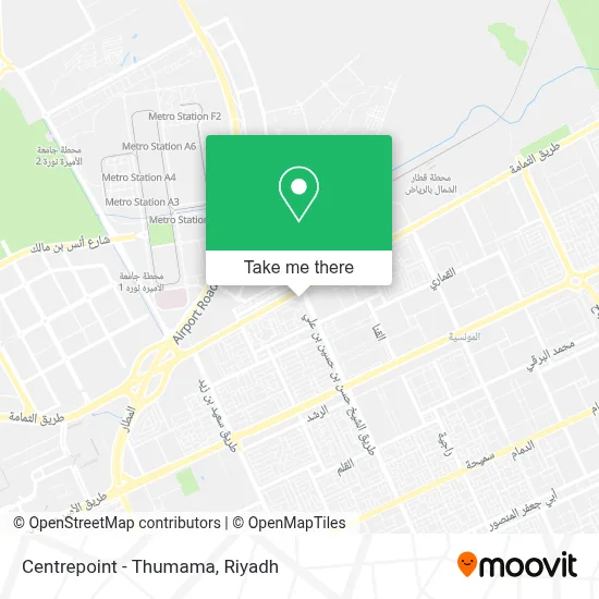 Centrepoint - Thumama map