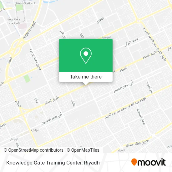 Knowledge Gate Training Center map
