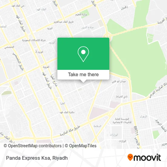 Panda Express Ksa map