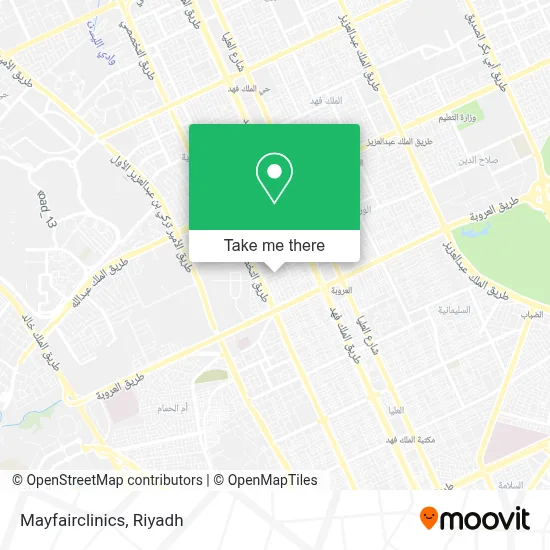 Mayfairclinics map
