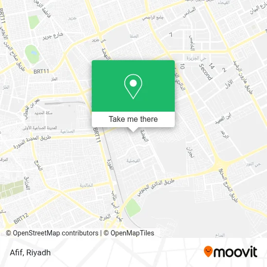 Afif map