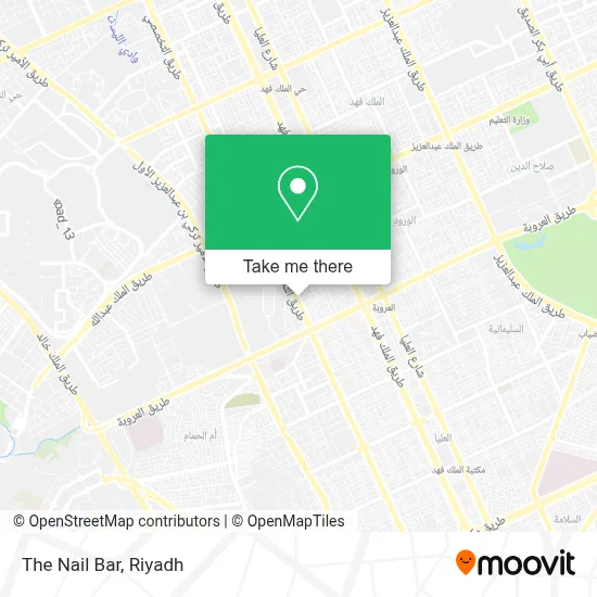The Nail Bar map