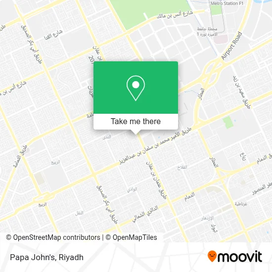 Papa John's map