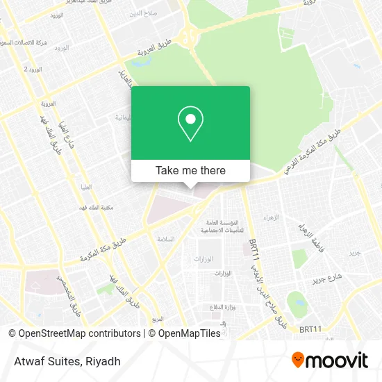 Atwaf Suites map