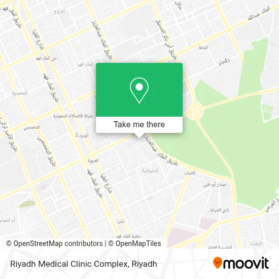 Riyadh Medical Clinic Complex map