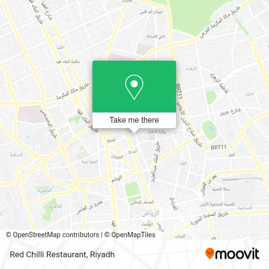 Red Chilli Restaurant map